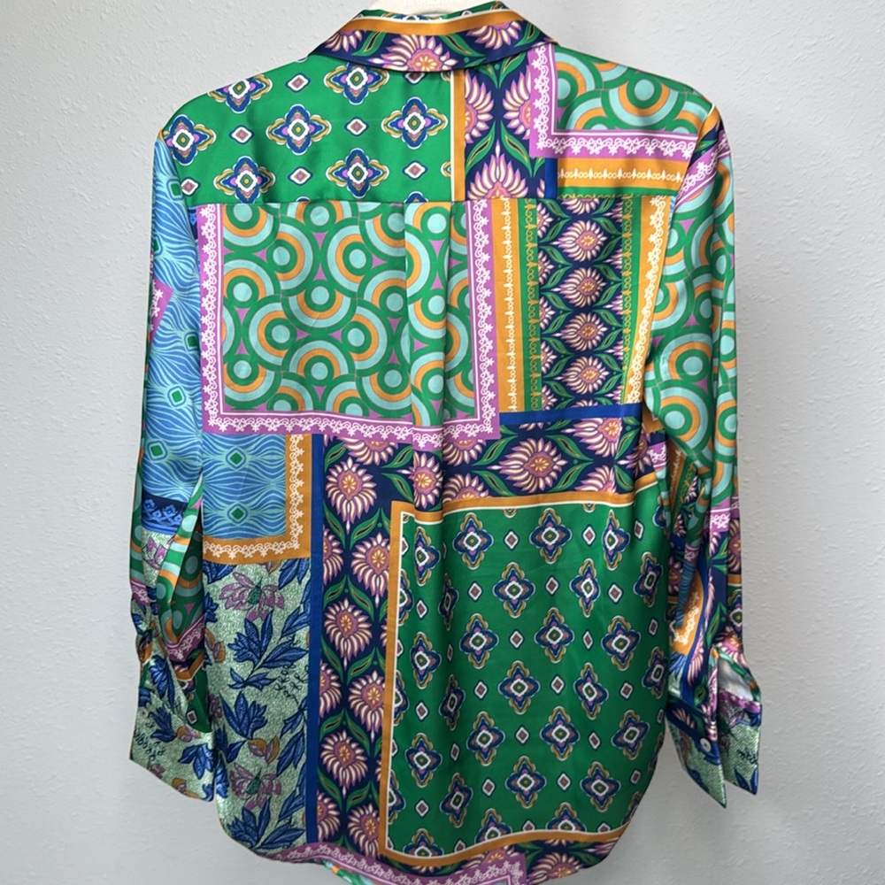 Rachel Zoe Multicolor Floral Shirt - Picture 4 of 7